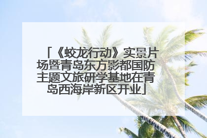 《蛟龙行动》实景片场暨青岛东方影都国防主题文旅研学基地在青岛西海岸新区开业