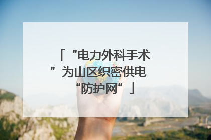 “电力外科手术”为山区织密供电“防护网”