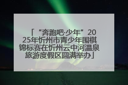 “奔跑吧·少年”2025年忻州市青少年围棋锦标赛在忻州云中河温泉旅游度假区圆满举办