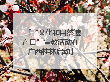 “文化和自然遗产日”宣教活动在广西桂林启动