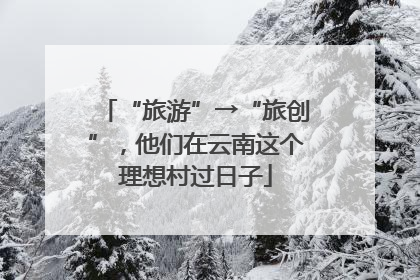 “旅游”→“旅创”，他们在云南这个理想村过日子