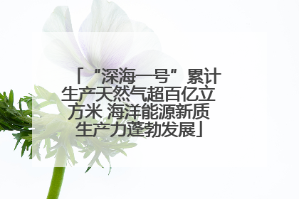 “深海一号”累计生产天然气超百亿立方米 海洋能源新质生产力蓬勃发展