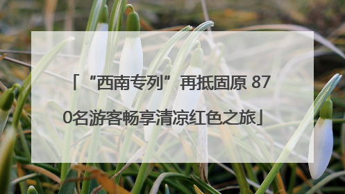 “西南专列”再抵固原 870名游客畅享清凉红色之旅