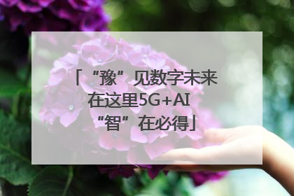 “豫”见数字未来 在这里5G+AI“智”在必得