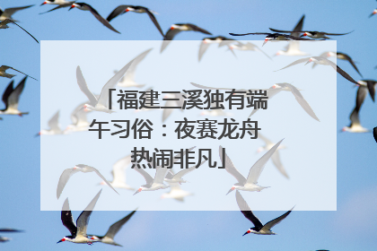 福建三溪独有端午习俗：夜赛龙舟 热闹非凡