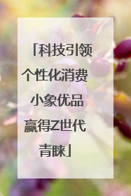 科技引领个性化消费 小象优品赢得Z世代青睐