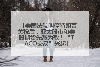 美国法院叫停特朗普关税后，亚太股市和美股期货先涨为敬！“TACO交易”兴起