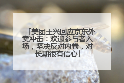 美团王兴回应京东外卖冲击：欢迎参与者入场，坚决反对内卷，对长期很有信心