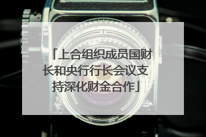 上合组织成员国财长和央行行长会议支持深化财金合作
