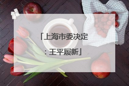 上海市委决定：王平履新