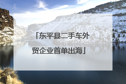 东平县二手车外贸企业首单出海
