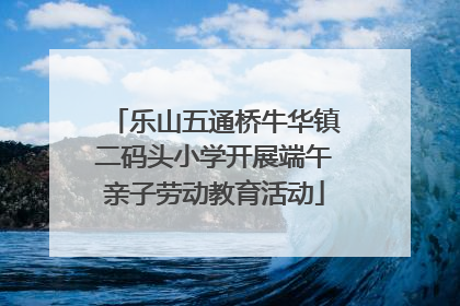 乐山五通桥牛华镇二码头小学开展端午亲子劳动教育活动