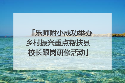 乐师附小成功举办乡村振兴重点帮扶县校长跟岗研修活动