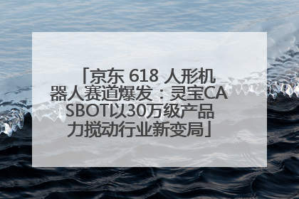 京东 618 人形机器人赛道爆发：灵宝CASBOT以30万级产品力搅动行业新变局