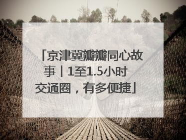 京津冀瓣瓣同心故事丨1至1.5小时交通圈，有多便捷