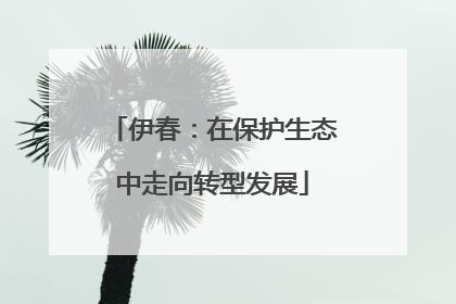 伊春：在保护生态中走向转型发展