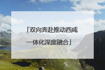 双向奔赴推动西咸一体化深度融合