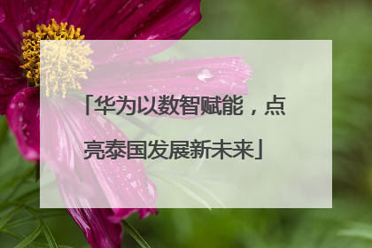 华为以数智赋能，点亮泰国发展新未来