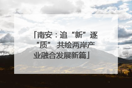 南安：追“新”逐“质” 共绘两岸产业融合发展新篇