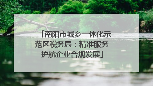 南阳市城乡一体化示范区税务局：精准服务护航企业合规发展