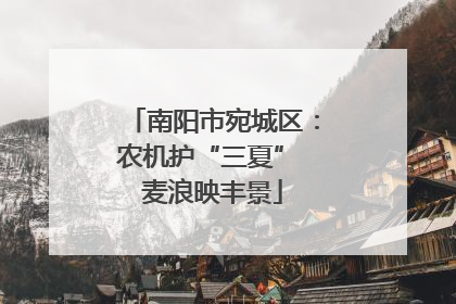 南阳市宛城区：农机护“三夏” 麦浪映丰景