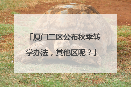 厦门三区公布秋季转学办法，其他区呢？
