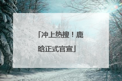 冲上热搜！鹿晗正式官宣