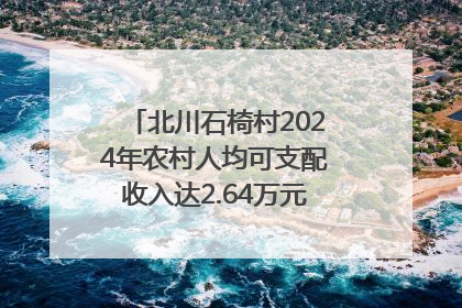 北川石椅村2024年农村人均可支配收入达2.64万元｜新闻发布最前线