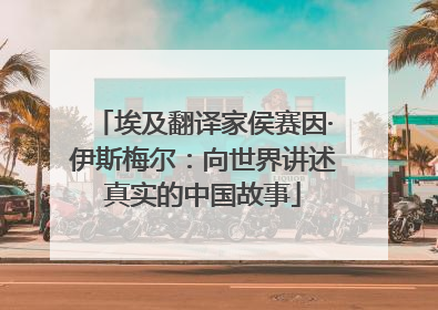 埃及翻译家侯赛因·伊斯梅尔：向世界讲述真实的中国故事