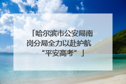 哈尔滨市公安局南岗分局全力以赴护航“平安高考”