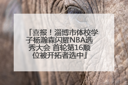喜报！淄博市体校学子杨瀚森闪耀NBA选秀大会 首轮第16顺位被开拓者选中