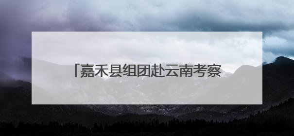 嘉禾县组团赴云南考察 共探产业发展新路径