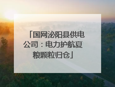 国网泌阳县供电公司：电力护航夏粮颗粒归仓