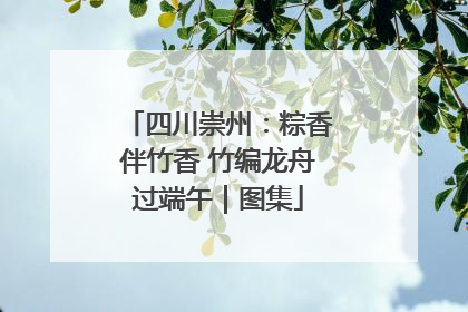 四川崇州：粽香伴竹香 竹编龙舟过端午｜图集