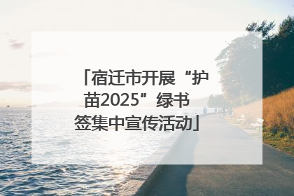 宿迁市开展“护苗2025”绿书签集中宣传活动