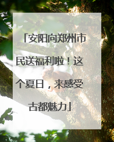 安阳向郑州市民送福利啦！这个夏日，来感受古都魅力