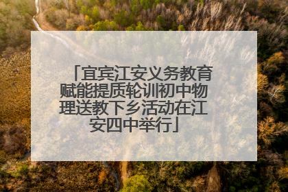 宜宾江安义务教育赋能提质轮训初中物理送教下乡活动在江安四中举行