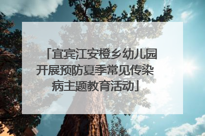 宜宾江安橙乡幼儿园开展预防夏季常见传染病主题教育活动