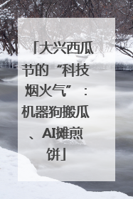 大兴西瓜节的“科技烟火气”：机器狗搬瓜、AI摊煎饼