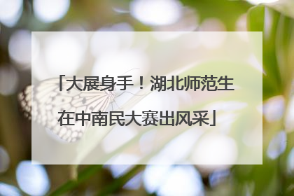 大展身手！湖北师范生在中南民大赛出风采
