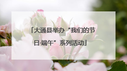 大通县举办“我们的节日·端午”系列活动