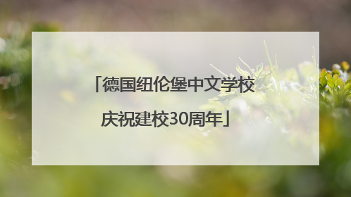 德国纽伦堡中文学校庆祝建校30周年