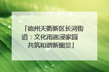 德州天衢新区长河街道：文化雨露浸家园 共筑和谐新图景