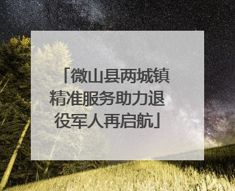 微山县两城镇精准服务助力退役军人再启航