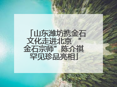 山东潍坊携金石文化走进北京 “金石宗师”陈介祺罕见珍品亮相