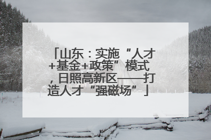 山东：实施“人才+基金+政策”模式，日照高新区——打造人才“强磁场”