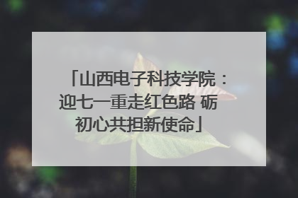 山西电子科技学院：迎七一重走红色路 砺初心共担新使命