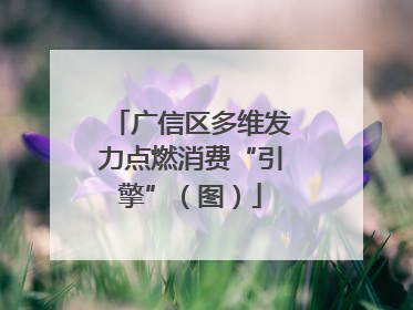 广信区多维发力点燃消费“引擎”（图）
