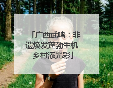 广西武鸣：非遗焕发蓬勃生机 乡村添光彩