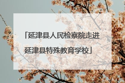延津县人民检察院走进延津县特殊教育学校